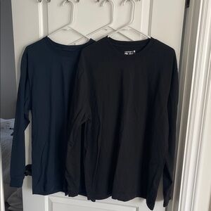 Carhartt Black and Navy Long Sleeve Shirts